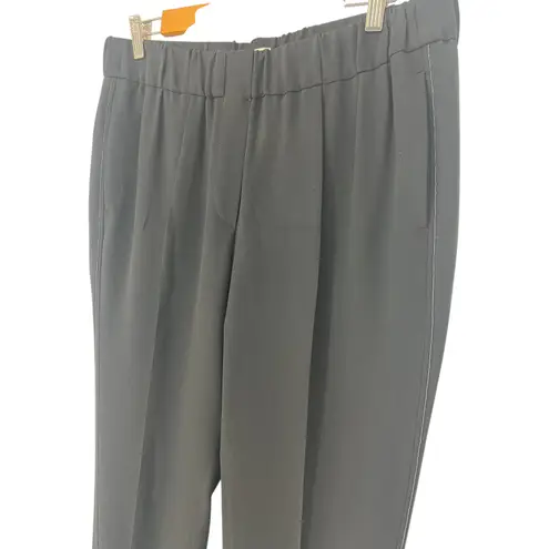 Brunello Cucinelli Monili Silk Blend Pull-On Pants in Black