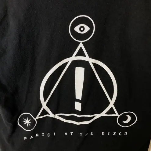 Panic At The Disco Graphic Tee Womens Black Small S T Shirt Short Sleeve Cotton