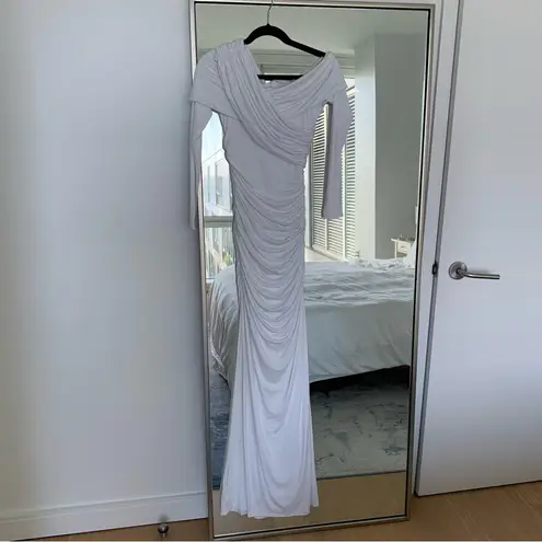 Naked Wardrobe Smooth Off the Shoulder Long Sleeve Maxi Dress NWT