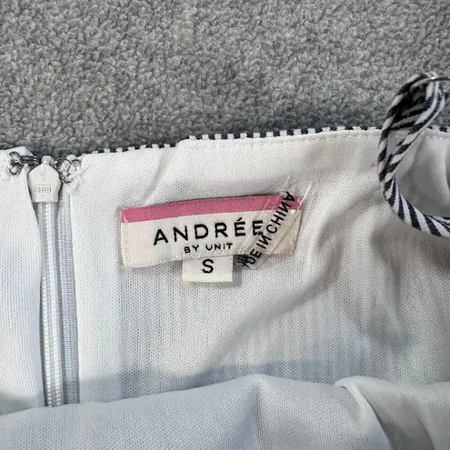 Andree by Unit Mini Dress Size Small Striped Fit & Flare Colorful Stitch Summer