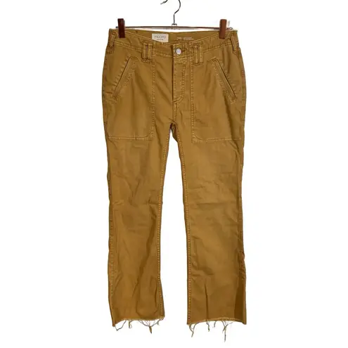 Pilcro Anthropologie The Yaya Crop Flare Pants in Bronze- PLEASE READ