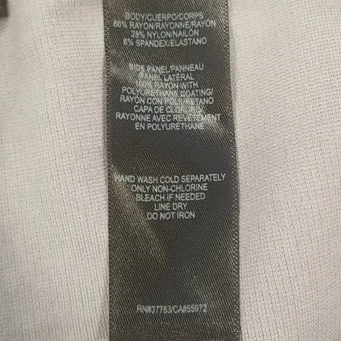 💕PEONY💕 Gray Hig Rise Leggings Faux Leather Panels L NWT Size L