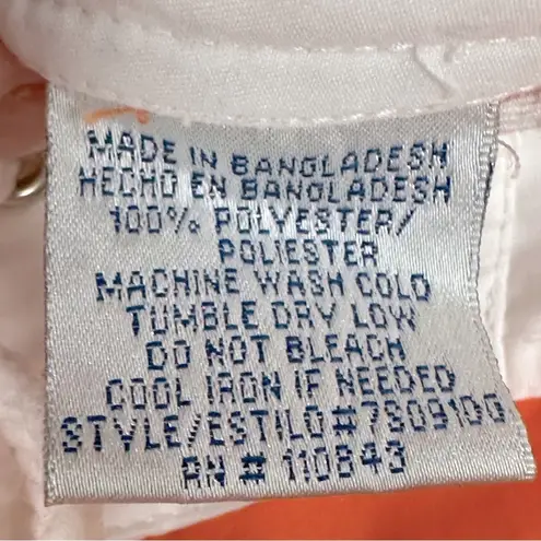 LEI Women’s Orange & White Bali Beach Swim Board Shorts Medium