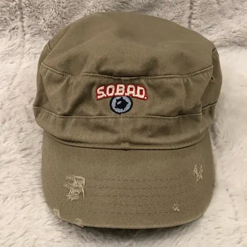 The Great S.O.B.A.D Operation SpyGirl Six Flags America Olive Distressed Private Hat