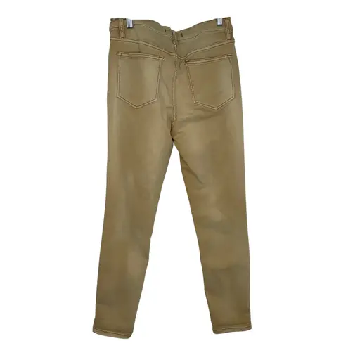 Free People  Women's Tan Distressed High Rise Denim Skinny Jeans Size 27