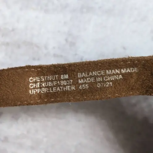 House of Harlow 1960 Cherub Chestnut Tan Ankle Strap Platform Rivet Clogs 8M Brown Size 8