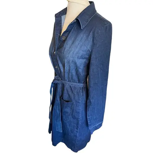 Style & Co  Dark Wash Denim Belted Dress Size Small-NWT
