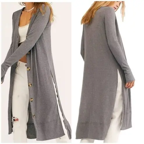 We The Free  {Free People} Perfect Match Longline Duster Cardigan (Gray) - XS