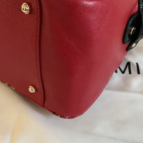 Brahmin Micaela Red Camden Bag