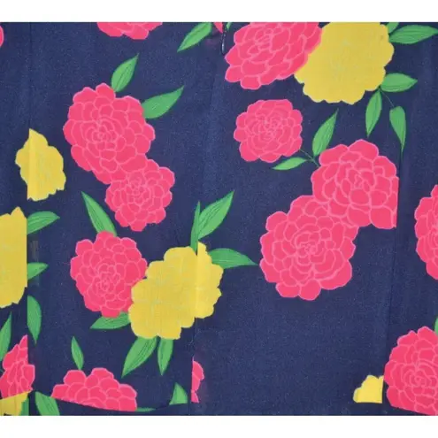 Jessica London Blue Floral Sleeveless Dress Plus Size 24 Flowy Ruffles Spring