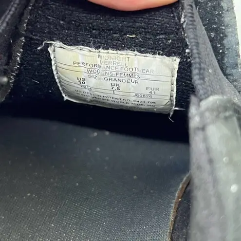 Merrell Womens 10 Jungle Moc Slip On Hiking Shoes Black Suede Low Top 60826