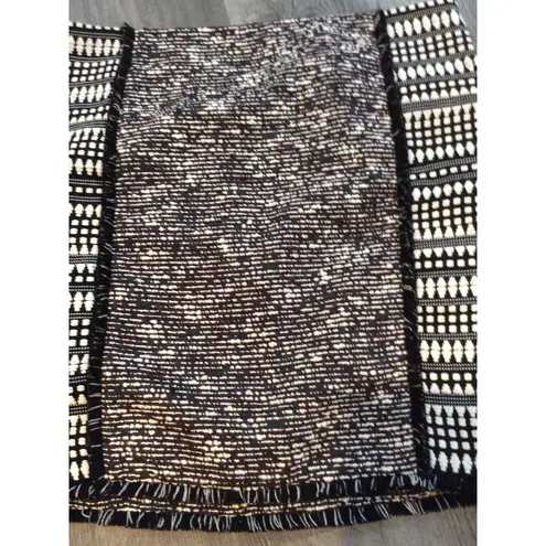 Ann Taylor Loft career church Size 12 lined women's skirt textured brown VNC