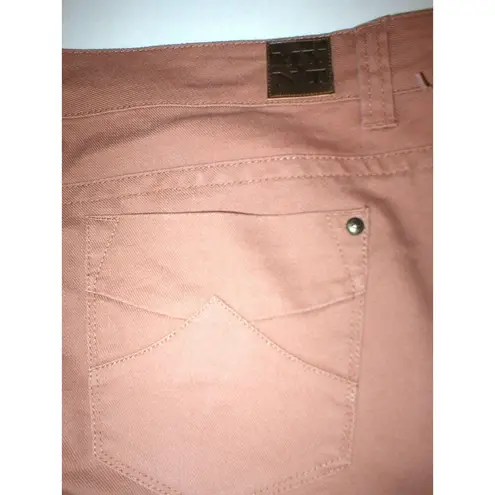 NWT $188 MYNT 1792 Womens Plus Jeans Pants Office 24W Skinny 24 W Rust High End Brown