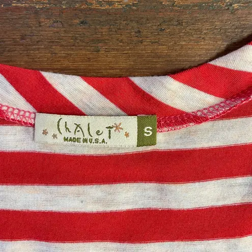 Chalet Soft Bamboo Stripe Asymmetrical Tank Dress Made in USA