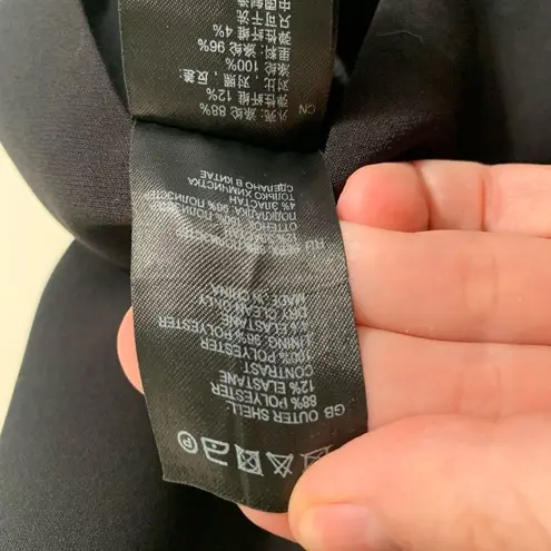 Reiss | Black Sheer Panel Sleeveless Dress Size 0