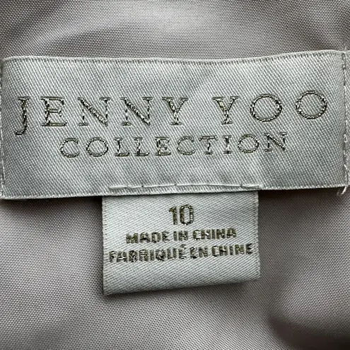 Jenny Yoo Inesse Chiffon Bridesmaid Dress Blouson Spaghetti Maxi Soft Blush 10