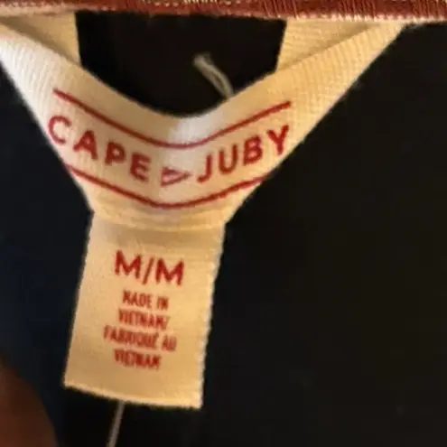 Cape Juby NWT Bodysuit Multicolored Long Sleeve Stripes Women’s Size Medium