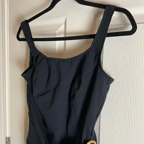 Robby Len Black Swimsuit with Gold Accent size 18W
