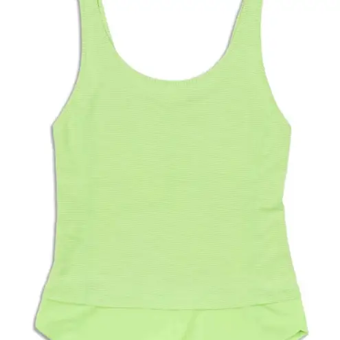 Lululemon  Run: Mod Moves Tank in Zippy Green $58 Like new Yoga Athleisure Size 6