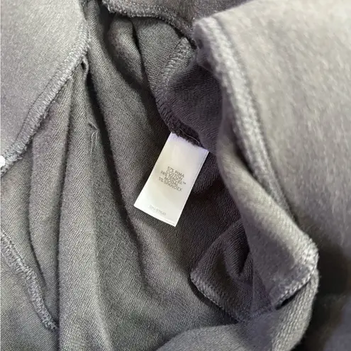 Pure Jill Afinnity French Terry Pima Cotton Slim Crop Pant ~ Size Large 💚🍄 Gray