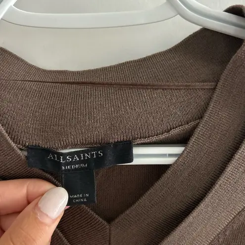 All Saints Julieana V Neck Wool Sweater