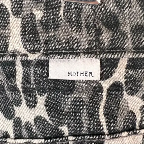 Mother The Vagabond Mini Fray distressed leopard