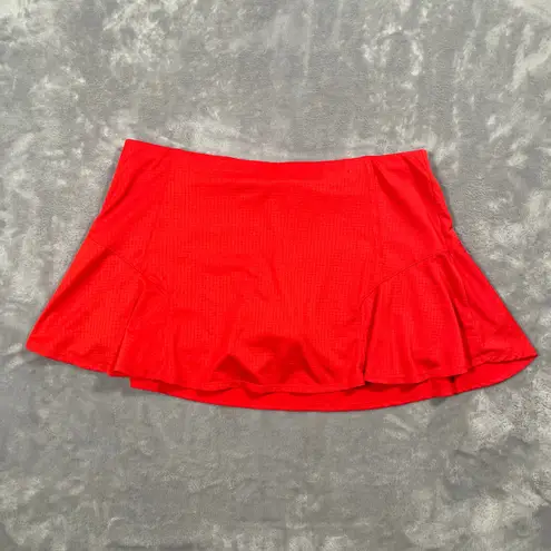 Lucky in Love Skort Large Red Pickleball Tennis Activewear Sporty Athleisure