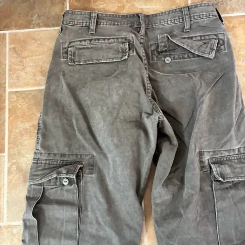 Sundance Cargo Pants Womens Size 4 Cropped Gray Boho