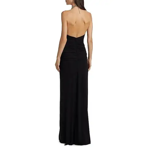 Jonathan Simkhai Annabelle Halter Gown in Black 8 New Womens Maxi Dress