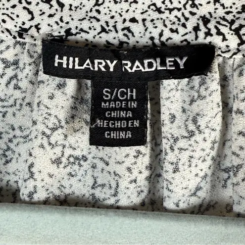Hilary Radley White and Black V-Neck Top SZ:S