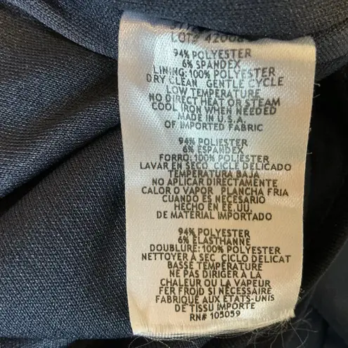 XScape One Shoulder Sleeveless Bodycon Mini Sheath Cocktail Dress Blue Size 10