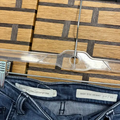 Pilcro & The Letterpress High Rise Skinny Jeans Size 29