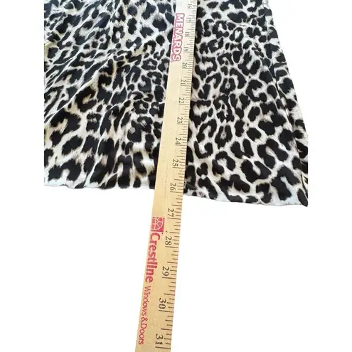 cj banks XL Animal Print Top Blouse Womens Leopard Career Cheetah 1X Work Office