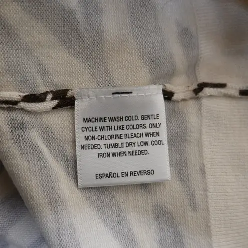 Charter Club Woman Zebra Print Button Front Cardigan Women's 3X