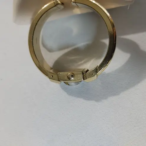 Wittnauer Watch 10K GF Gold Filled Wind Up Vintage Cuff Bracelet Chain Clasp