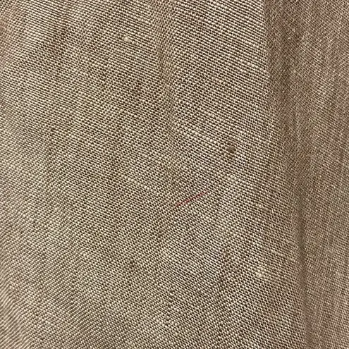 Eskandar Linen Sequin Beaded Tunic Duster Tent Dress Tan