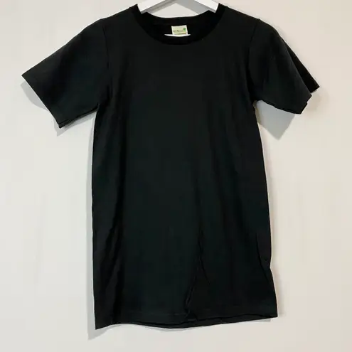 Anvil Organic Women’s Basic Short Sleeve Crewneck Tee Shirt Black Size XS NWOT