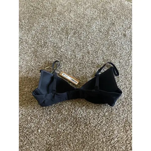 SKIMS Fits Everybody Scoop Plunge Bra Size 32B Onyx