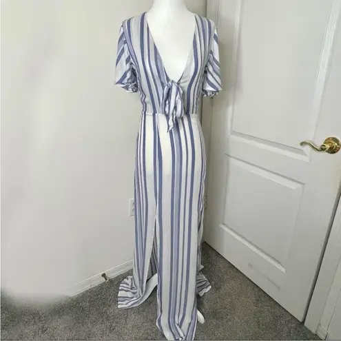 Lost + Wander NWT Marine Striped Tie Front Dress