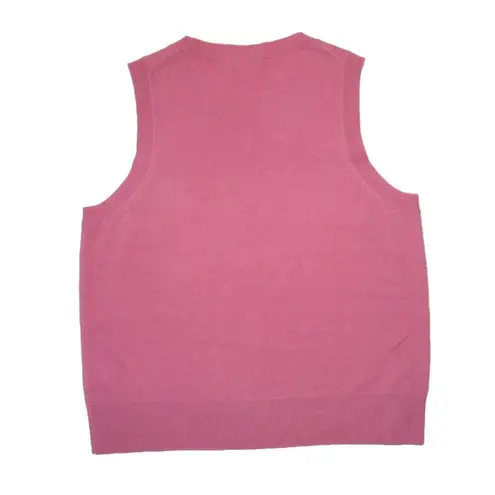 J.Crew NWT  Cashmere Crewneck Sweater Shell in Rusted Rose Pullover Vest L - Image 4