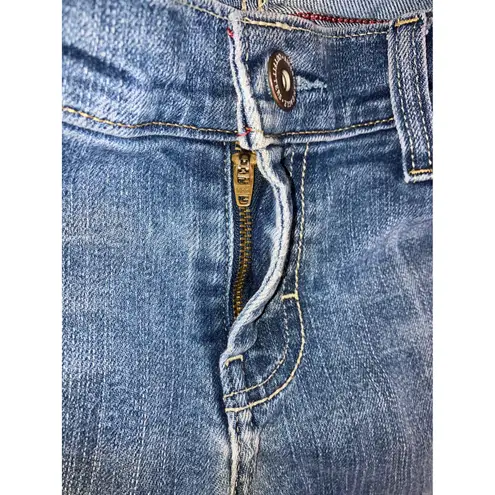 American Eagle Vtg  Flare Leg Jeans Women 10 Low Rise Stretch Distressed 30x30