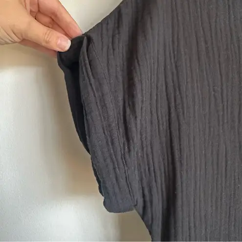 Universal Threads Universal Thread Double Gauze Midi Dress Women’s Small black muslin cotton boho