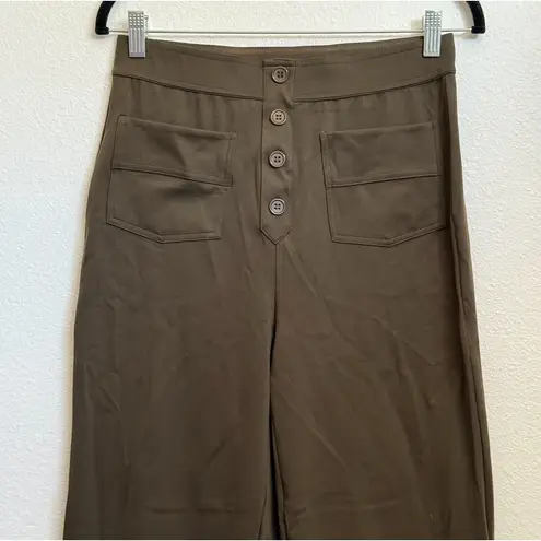 Halara NWT High Waist Button Straight Leg Casual Pants Medium