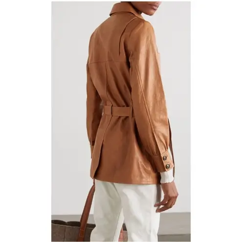 Frame  Safari Belted Leather Jacket