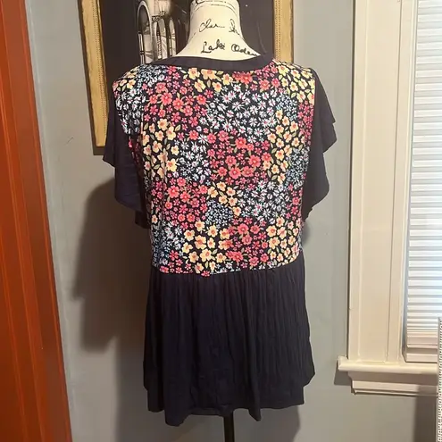 Harper Haptics by Holly Ruffle-Sleeve Skirted Blouse (M)