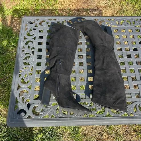 Olivia Miller Olivia Miller Women's Sabrina Pointy Toe Tall Dress Boots in black size 11