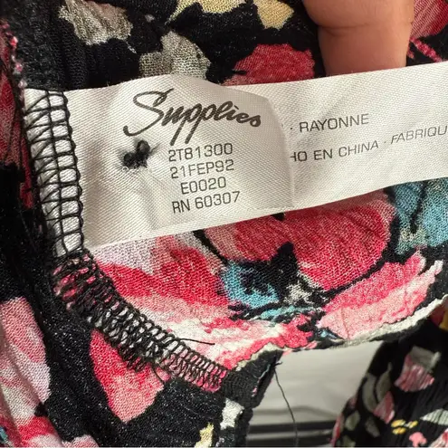 Supplies by Union Bay Floral Boho Bell Sleeve Blouse Size L