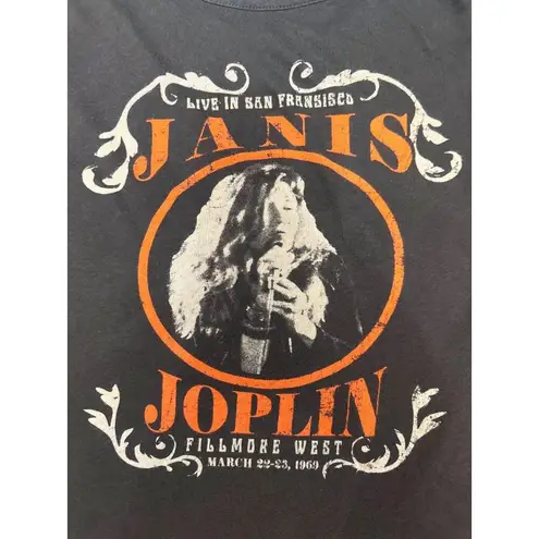 CCC Vintage Janis Joplin Graphic Tee Shirt Size Medium All Cotton Brown