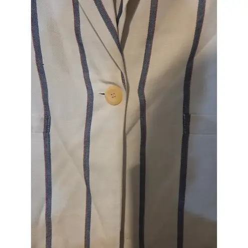 Stirling Cooper Striped Blazer, Women's Size 4 Jacket, Blue Red & White, Lined