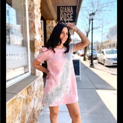 BB Dakota x Steve Madden Cosmic Girl Terry Mini Sweatshirt Dress. Size small Pink